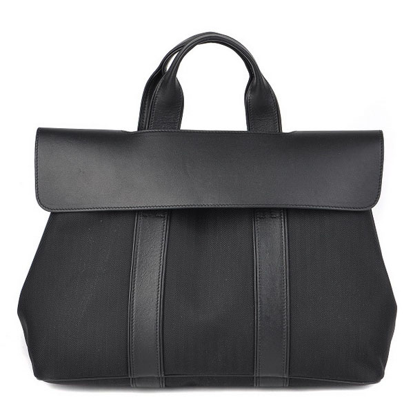 Best Hermes Canvas Handbags Black 509001 - Click Image to Close